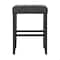 Alaterre Furniture Madison Backless Bar Height Stool Black Finish with Black PU AVMA22P0 - alternate 4